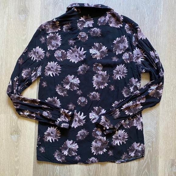 ASOS DESIGN slim fit shirt floral print - Picture 4 of 5